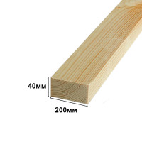 Дошка обрізна 40х200х4500