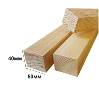 Брус 40*50 мм (сосна, сухий, струганий)